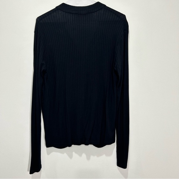 TWG Women's Black V-neck Blouse - Picture 3 of 4